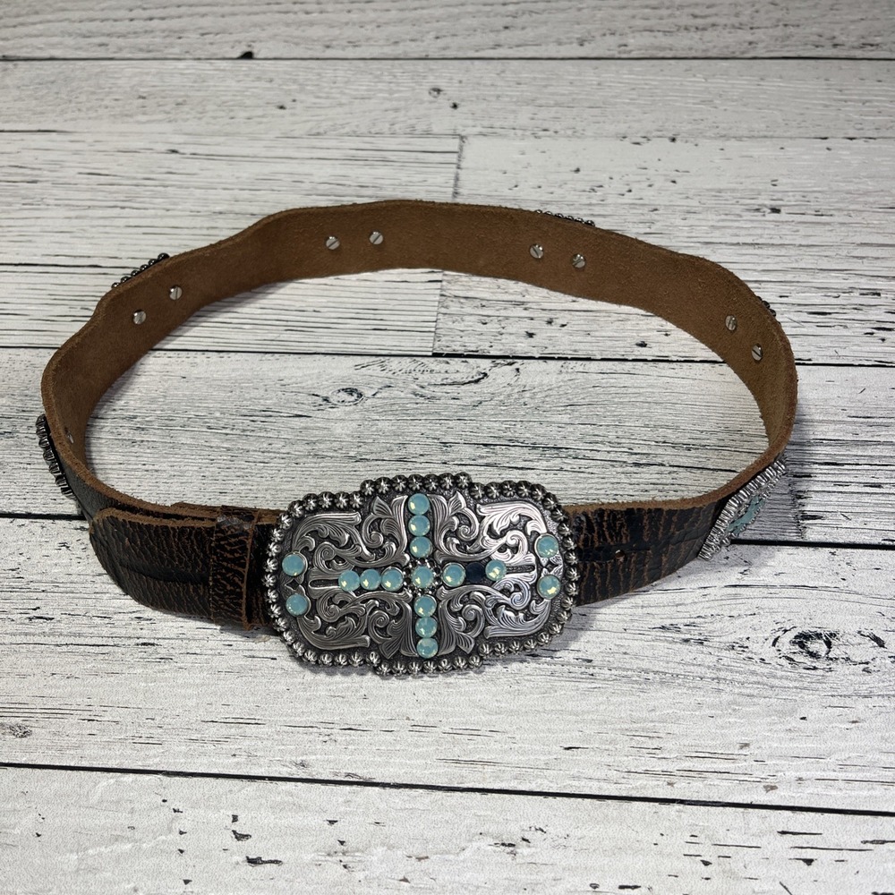 Ariat Belt‎ And Buckle Women's S Crosses And Jeweled